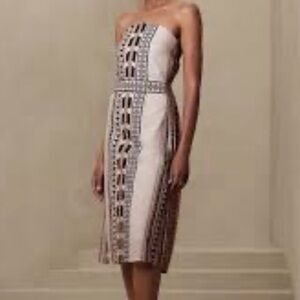 Banana Republic Factory Jacquard Midi Dress